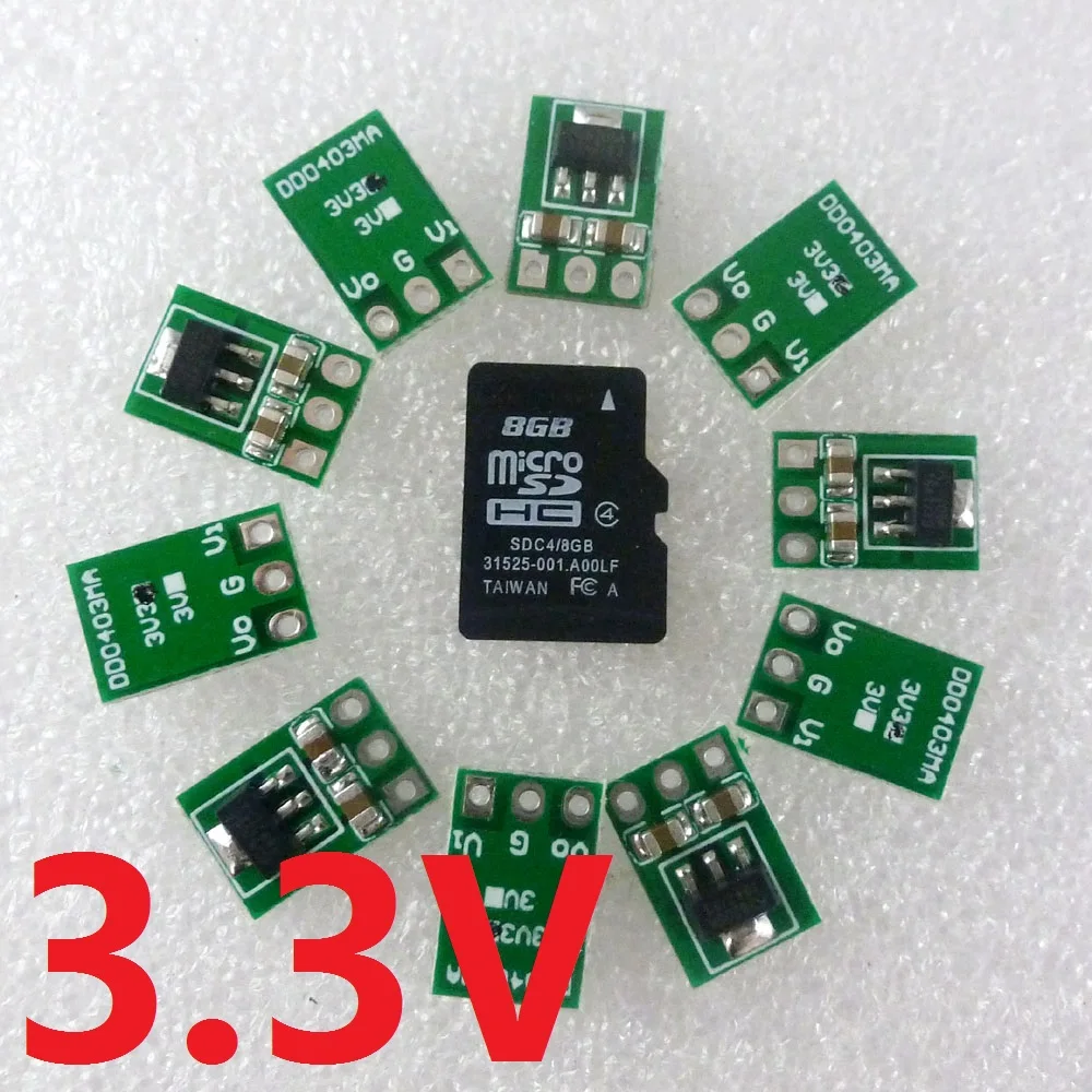 Produktbild von Mini DC-DC Wandler 3,3–6 V Eingang Auf 3,3 V Ausgang, 500 MA, 80–93 % Wirkungsgrad