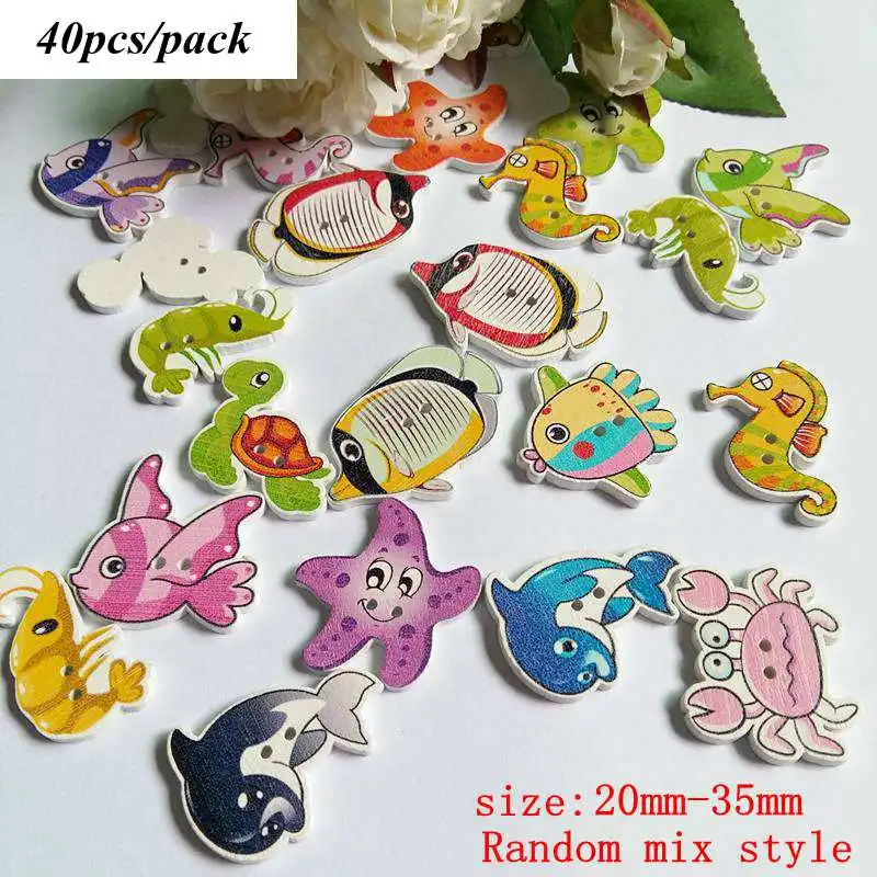 20-50pcs Colorful 2Hole Wooden Buttons For Scrapbook Crafts DIY Children Clothing Sewing Accessories Decorative Buttons L-1