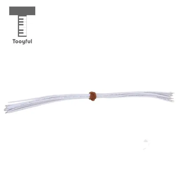 Tooyful High Quality 30Pcs Red Black White 21cm Hookup Wire Pickup Wire Lead Cable for Electric Bass Guitar Musical Accessory