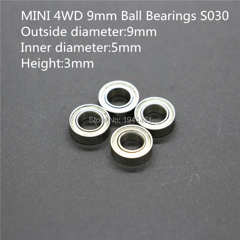 RFDTYGR Mini 4wd 9mm  Ball Bearing Self-made Parts  For Tamiya MINI 4WD 15344 DIY Car Models S030 10pcs/lot