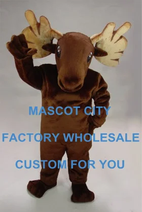 

Popular Forest Animal Theme Carnival Cosply Costume Moose Mascot Costume Adult Outfit Suit Fancy Dress SW863