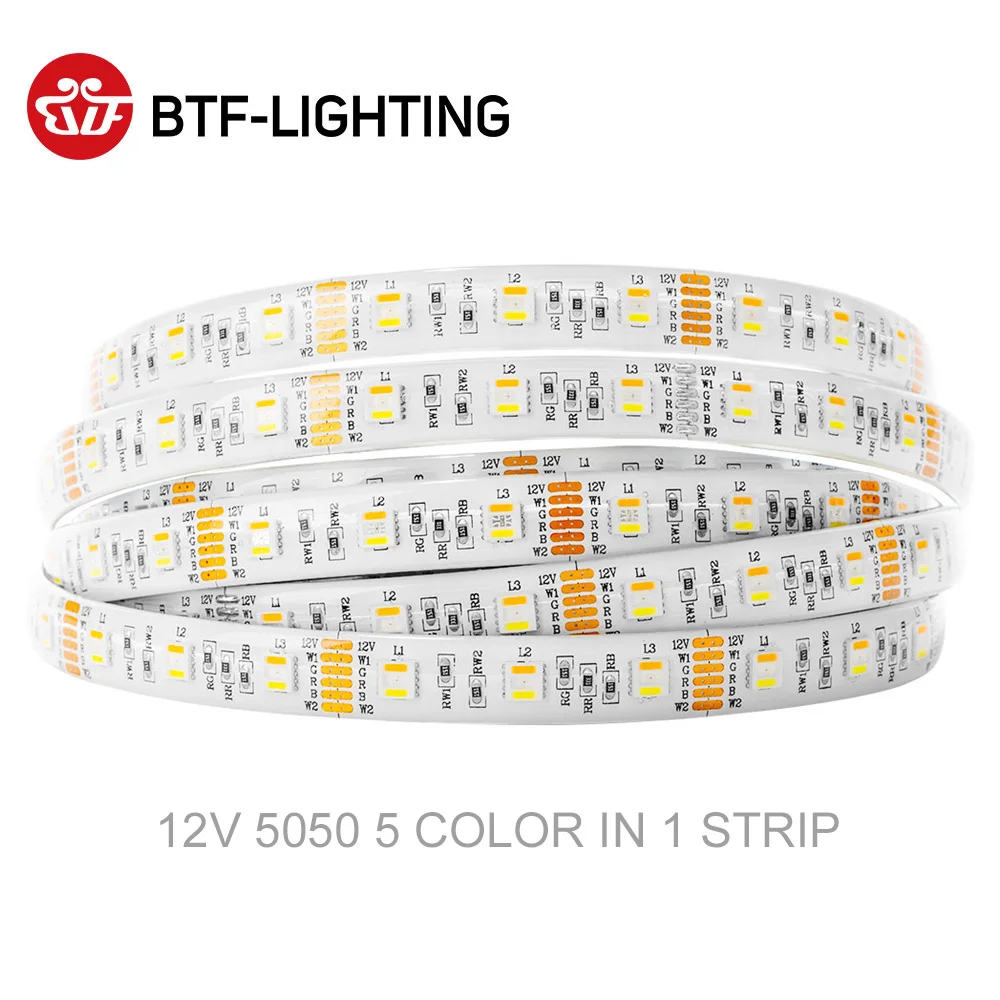 5 м 5050 RGBW Светодиодные фонари 4-контактные RGB светодиодные ленты 5-контактные 4в1 RGBWW RGBCW Светодиодная лента 6-контактная 5в1 RGBCCT