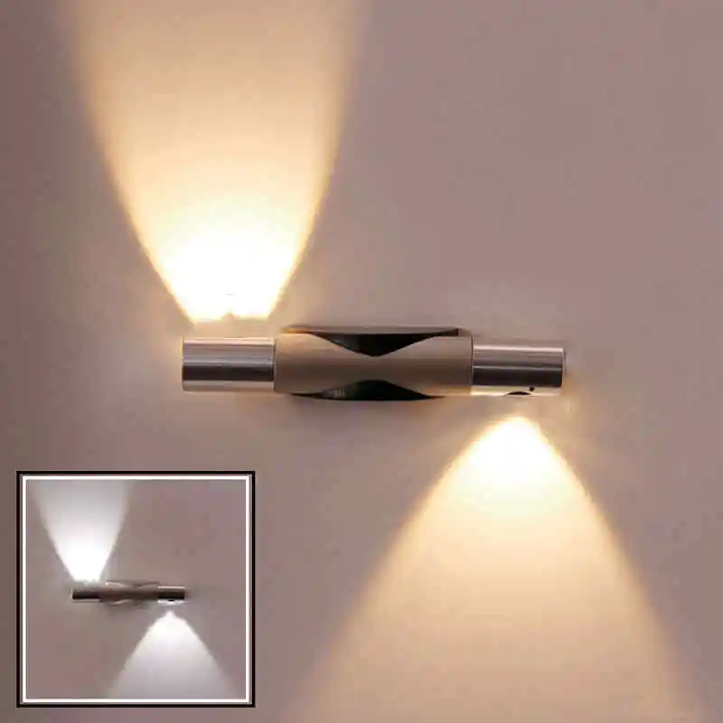 

free shipping, living background lights, the bedroom bedside lights, aisle stairs LED lamp, 85-265V 6W, can be rotated,