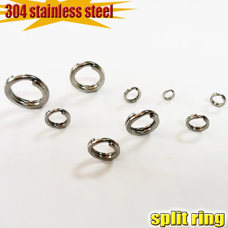 2023NEW Fishing pure 304 Stainless Steel Split Rings for Blank Lures 50pcs/lot attention to the large size number