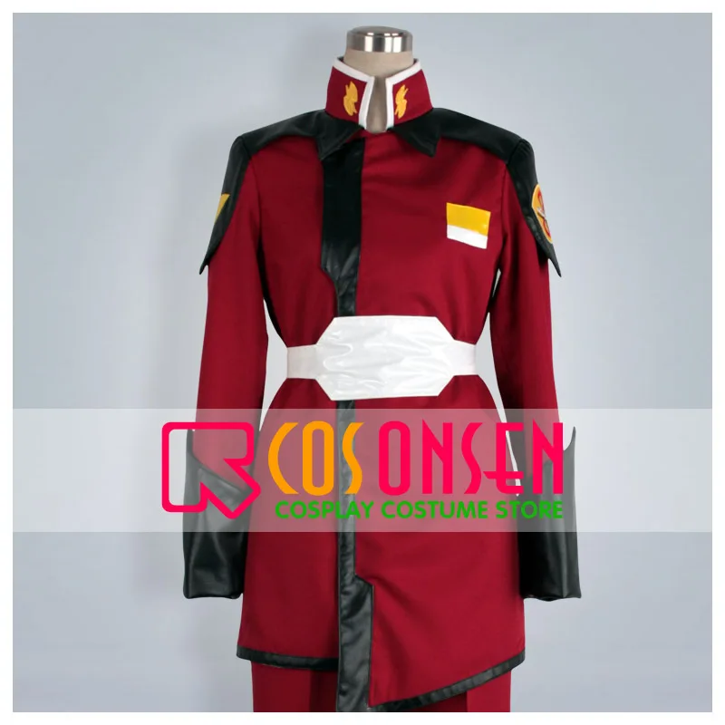 COSPLAYONSEN Mobile Suit Gundam SEED Destiny Zodiac Alliance of Freedom Treaty ZAFT Military Red Uniform Cosplay Costume