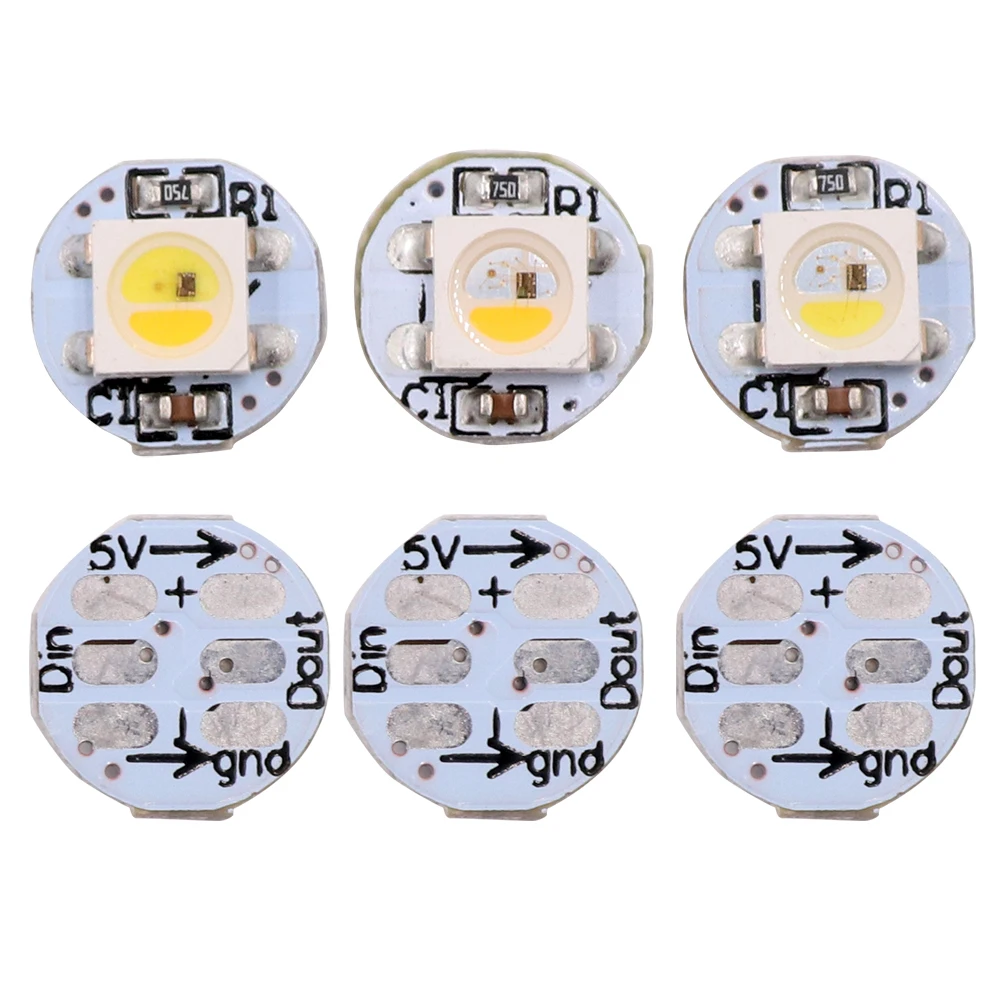 Addressable SK6812 RGBW mini Board RGBWW RGBNW WWA RGB + Warm Cold Neutral white Heatsink LED pixels 5V similar WS2812B Leds New