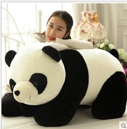 

huge lovely plush panda toy big black&white panda doll gift about 90cm