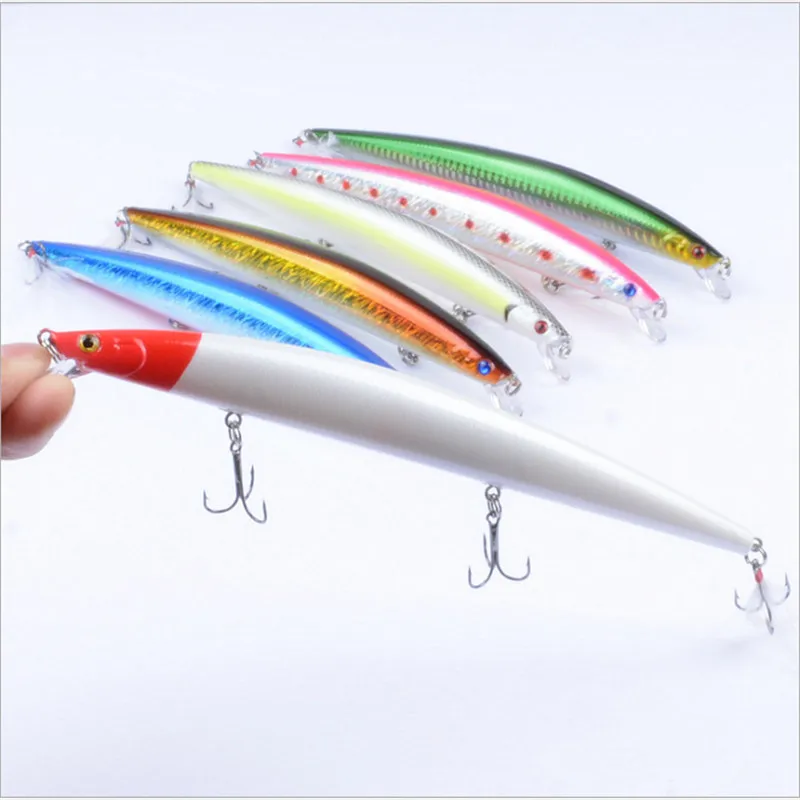 1PCS Classic Floating Minnow Fishing Lures 22g 18.5cm Artificial Bait Long Wobbler Hard Bait  For Bass Pike Carp Fishing