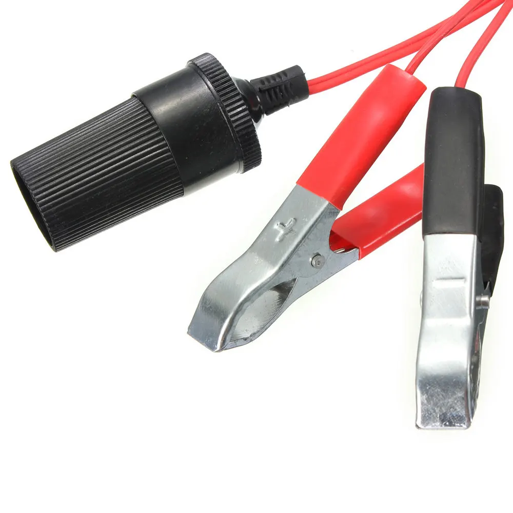 New 12V Auxiliary Socket Cigarette Lighter Clip On Crocodile Leisure Battery Clips Spare Cigarette Lighter