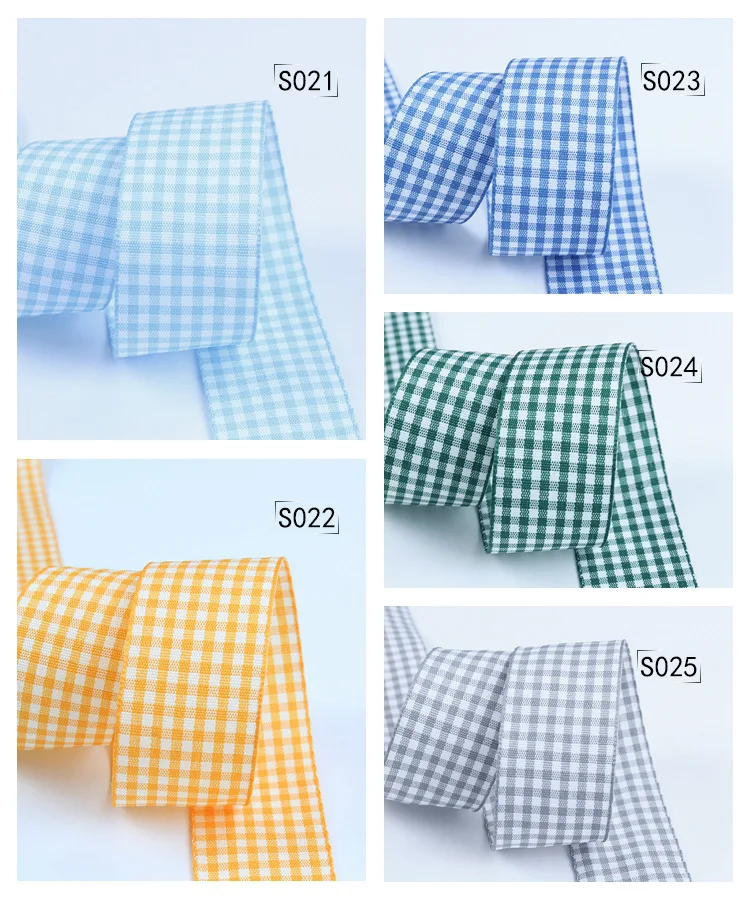 5 Meter Gitter-Satinbänder, DIY-Bowknot-Band, Schleife, Bastelbedarf, Ripsband, Mädchen-Haar-Accessoires, Bänder aus Satin – Detail 13
