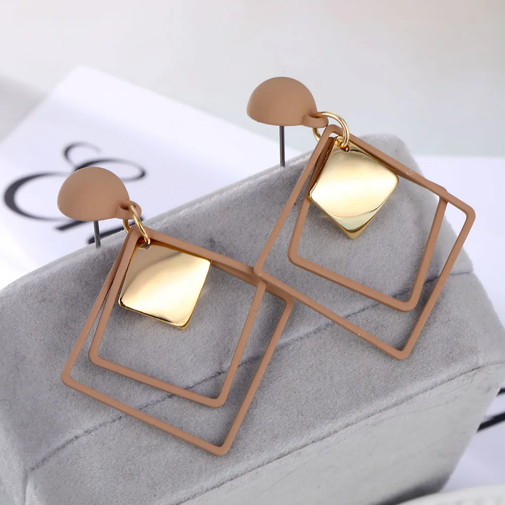 IPARAM Fashion Statement Geometric Drop Earrings for Women Vintage Alloy Earrings Party Jewelry Gifts Wholesale