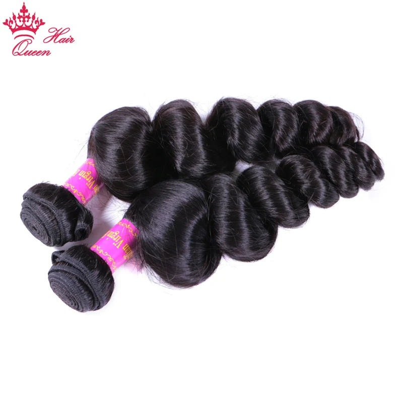 Queen Hair Official Store Top Quality Brazilian Loose Wave Virgin Human Hair Natural Color 100% Unprocessed Human Raw Hair