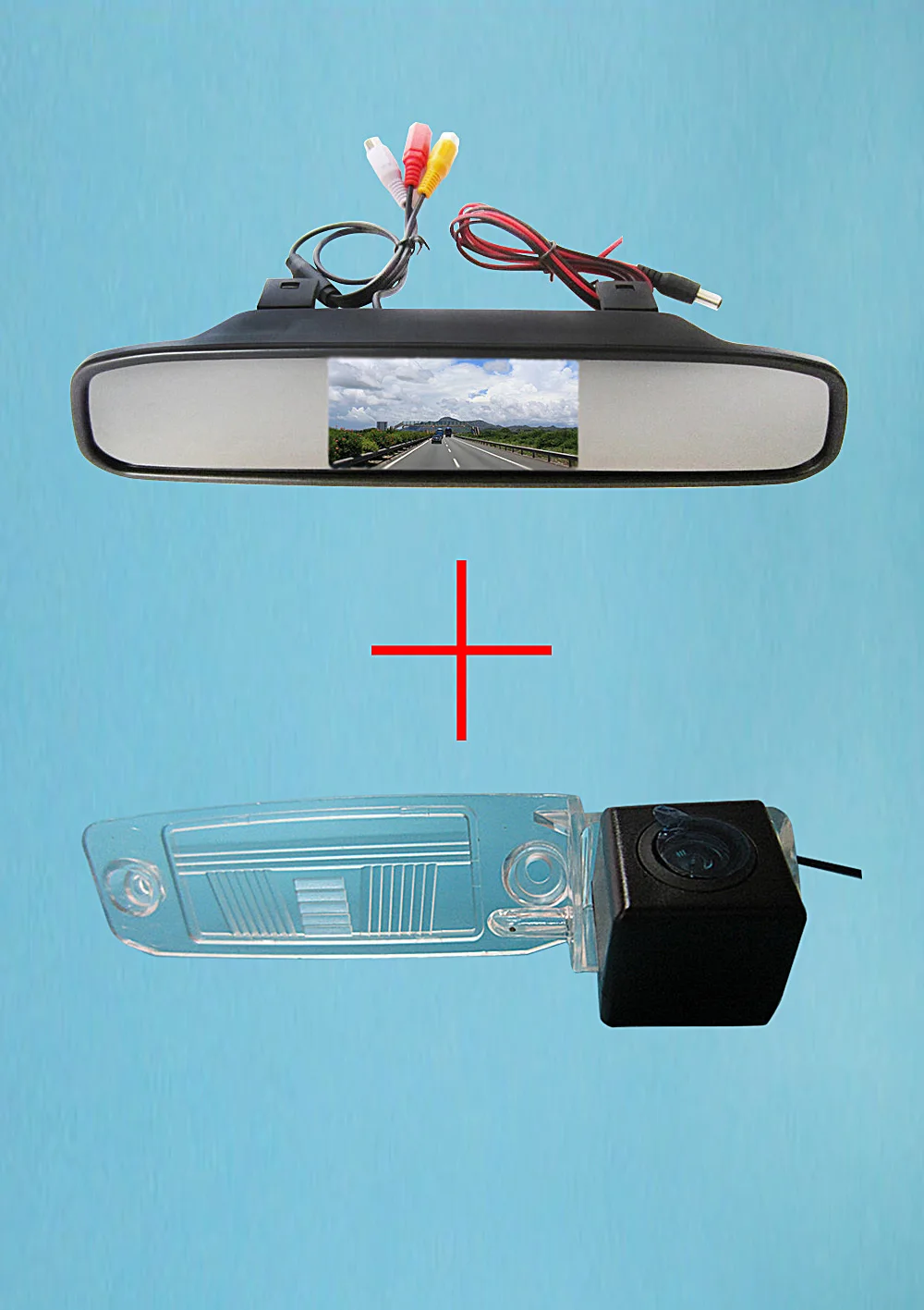 

Free Shipping!!! Color CCD Car Rear View Camera for KIA SPORTAGE R 2010-2014,with 4.3 Inch Rear view Mirror Monitor