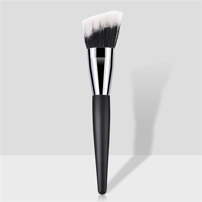 SAIANTTH Black silver Oblique bristle blush brush single professional makeup brushes beauty tools pincel maquiagem Cone wood