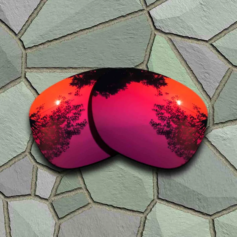 Violet Blue&Violet Red Sunglasses Polarized Replacement Lenses for Oakley Garage Rock