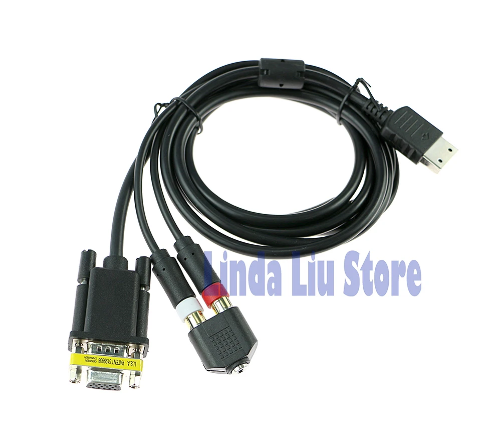سلك صوت وفيديو عالي الوضوح PAL NTSC VGA كابل صندوق كابل VGA لـ SEGA Dreamcast DC