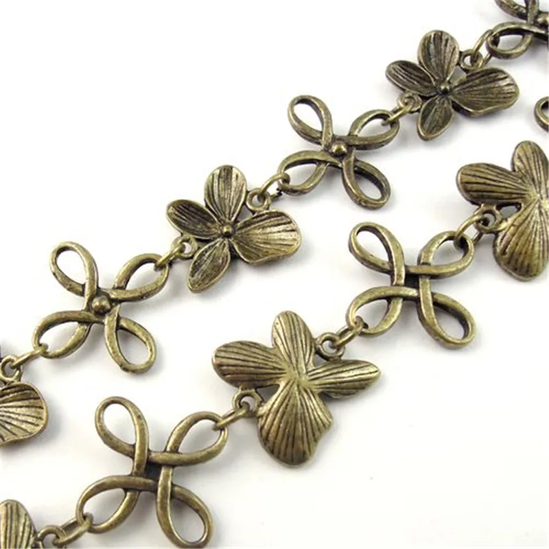 Collier en bronze de style antique, accessoire de bijouterie, 24x3mm (30089), 1 mètre/lot