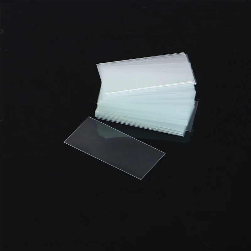 100 pcs Standard Size 24x50mm Cover Glass Microscope Accessories 0.13-0.17mm Thickness Biological Laboratory Instruments