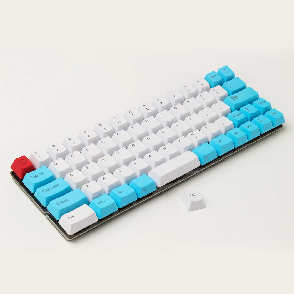 YMDK Carbon White blue Black Red Minila Keyset Thick PBT OEM Profile Keycaps For Filco Minila YD60M