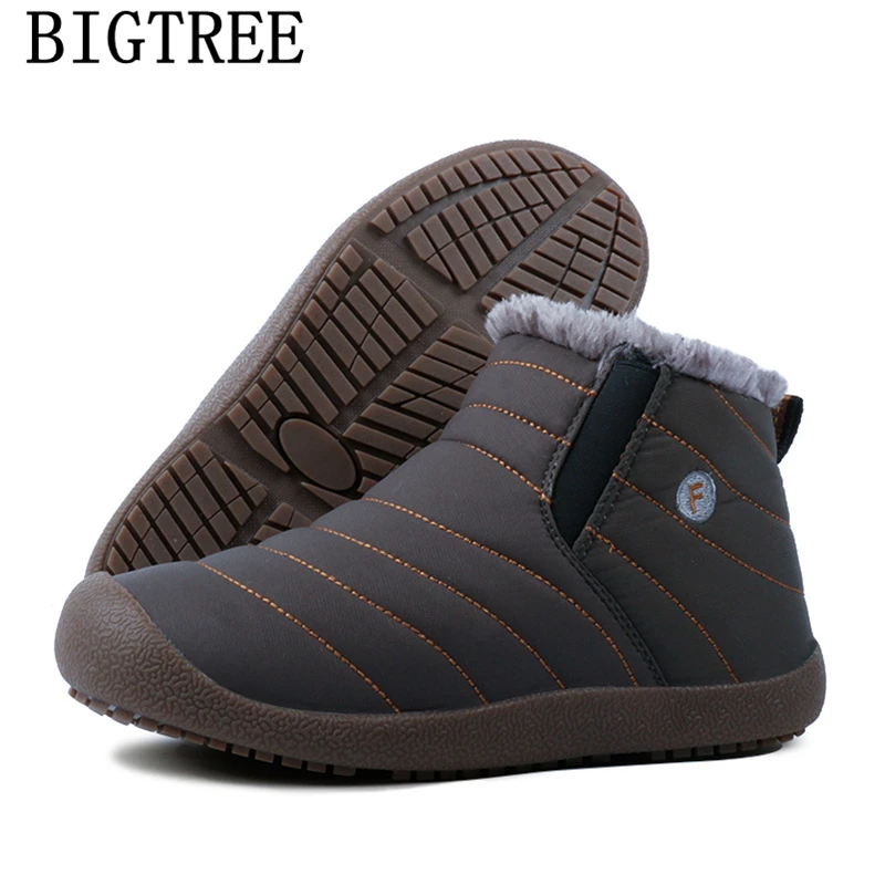 Śniegowce mężczyźni zimowe buty Unisex botki mężczyźni domowe kapcie trampki zimowe buty mężczyźni obuwie Slip On Big Size 48 Bona