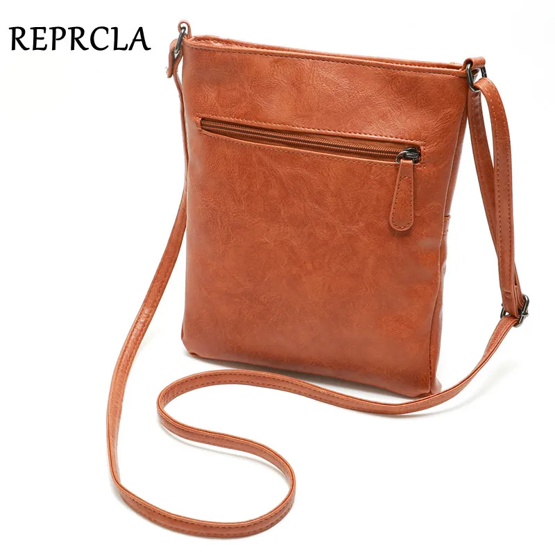 REPRCLA Vintage Crossbody Bags for Women Messenger Bags High Quality Leather Handbag Female Shoulder Bag Bolsa Feminina