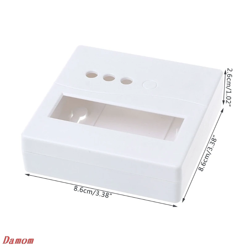 86 Plastic Project Box Enclosure Case for DIY LCD1602 Meter Tester With Button Damom