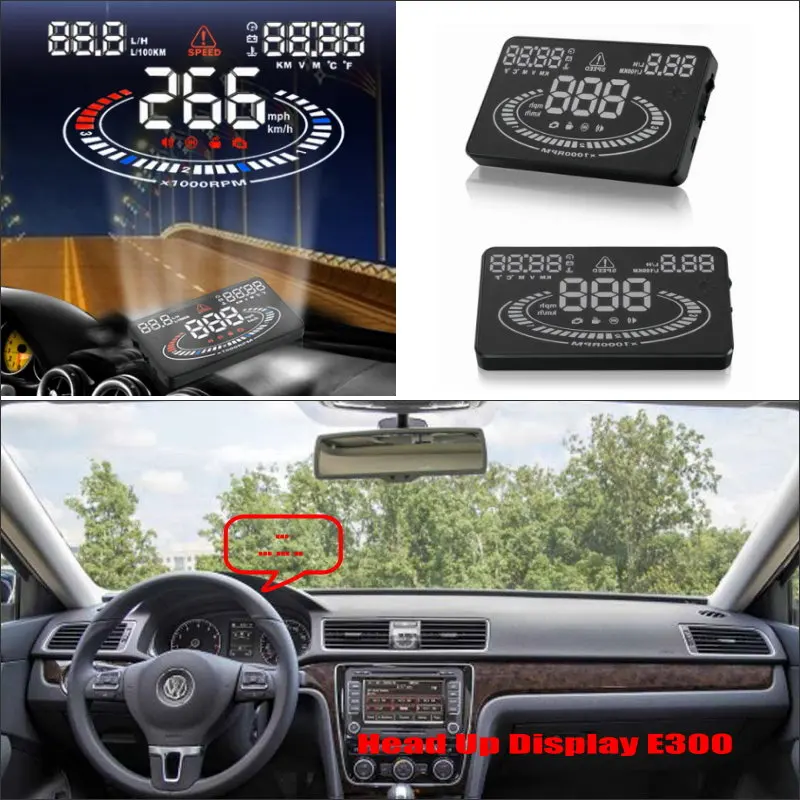 

Car HUD Head Up Display For Volkswagen VW Passat B6/B7/CC/Magotan/Sagitar HUD Refkecting Windshield Driving Screen Projector