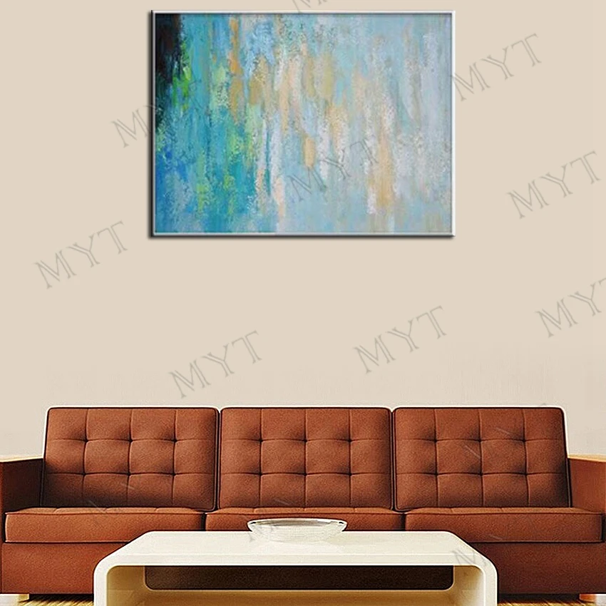 Myt Best Artist Handmade Impression Landscape Oil Painting On Canvas Abstract City Landscape Art Picture For Living Room Bedroom