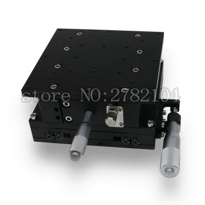 XZ Axis 90*90mm Sliding Stage Displacement Lift Platform Guide Rail 90*90mm XZ90-L2 LE90-L2 double cross rail