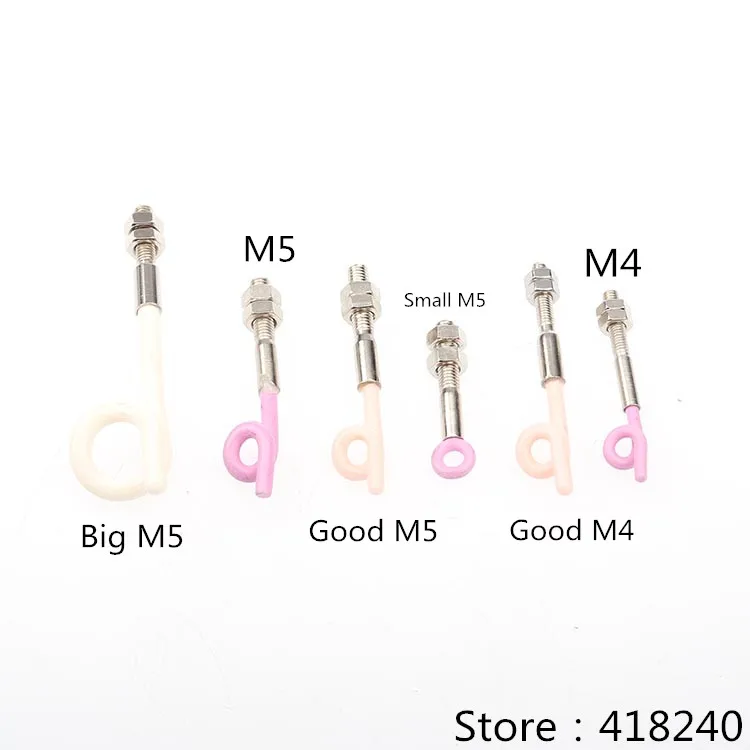 M4 M5 Thread Through Coil Line Ceramic Pigtail Loop Textile Accessories Porcelain Eye Yarn Guide