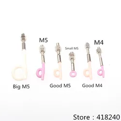 M4 M5 Thread Through Coil Line Ceramic Pigtail Loop Textile Accessories Porcelain Eye Yarn Guide