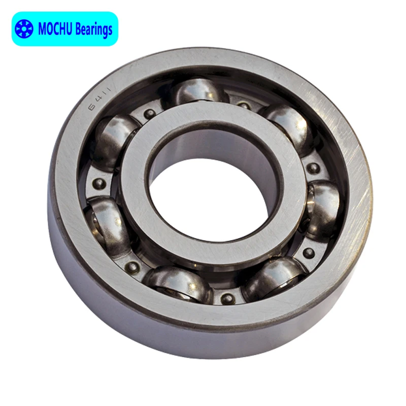 1pcs Bearing 6411 55x140x33 MOCHU Open Deep Groove Ball Bearings Single Row High Quality