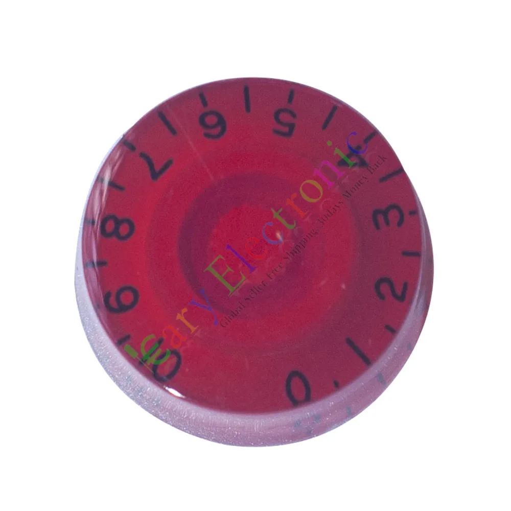 Venta al por mayor y al por menor, 10 unidades, 25mm, Pedal superior con falda, perilla roja, amplificador de tubo de guitarra, tono de volumen, radio de audio, DIY, envío gratis