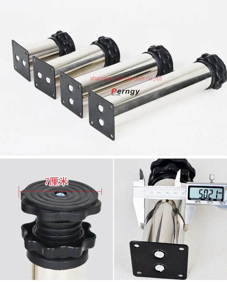 (12 قدم) FM-G7-1210 ثلاجة من الفولاذ المقاوم للصدأ عربة أرضية حامل الثلاجة حامل الغسالة حامل مجفف مثبت القدم 200 كجم