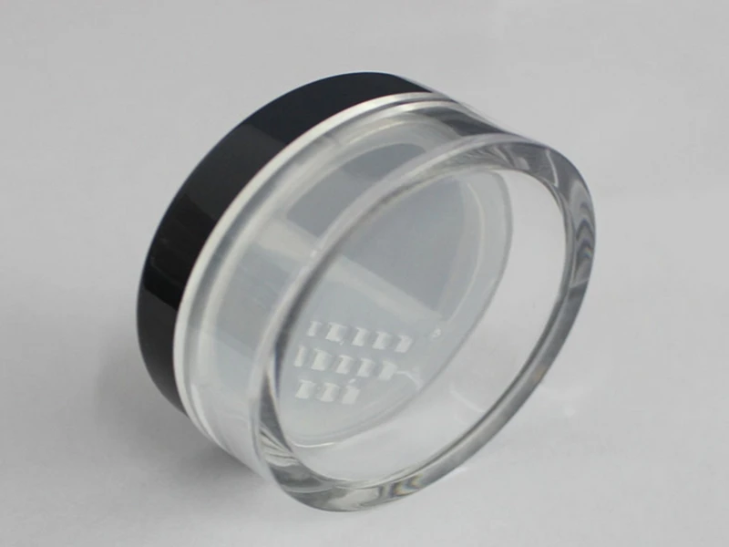 500pcs/lot 20g Cosmetic Jars With Powder Sifter And Lid Mesh With Powder Puff Empty Box Jar Containers Makeup powder