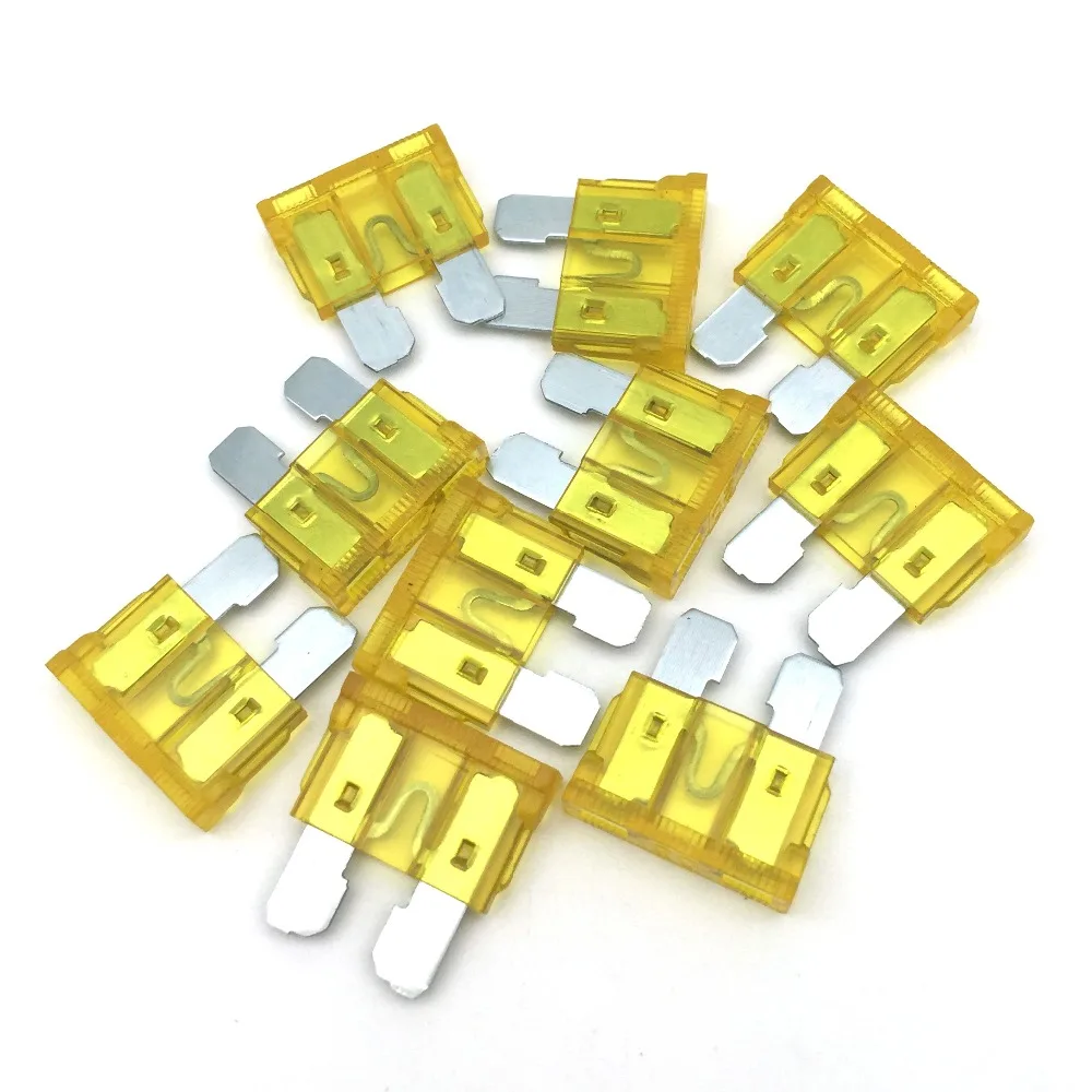 10Pcs Medium Car Fuses Assortment Standard Fuse 5A 10A 15A 20A 25A 30A Auto Car Truck Fuse Set Auto Blade Fuses