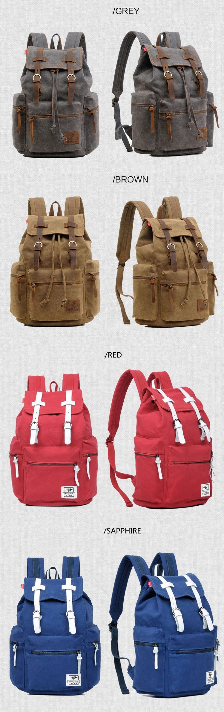 Mannen Vrouwen Canvas Schoudertas Mannen Schoudertas Schooltas