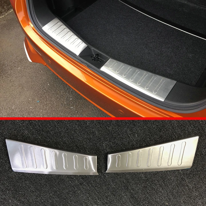 Stainless Steel Interior Inner Rear Bumper Sill Protector For Nissan NOTE 2017 2018 Car Accessories Stickers