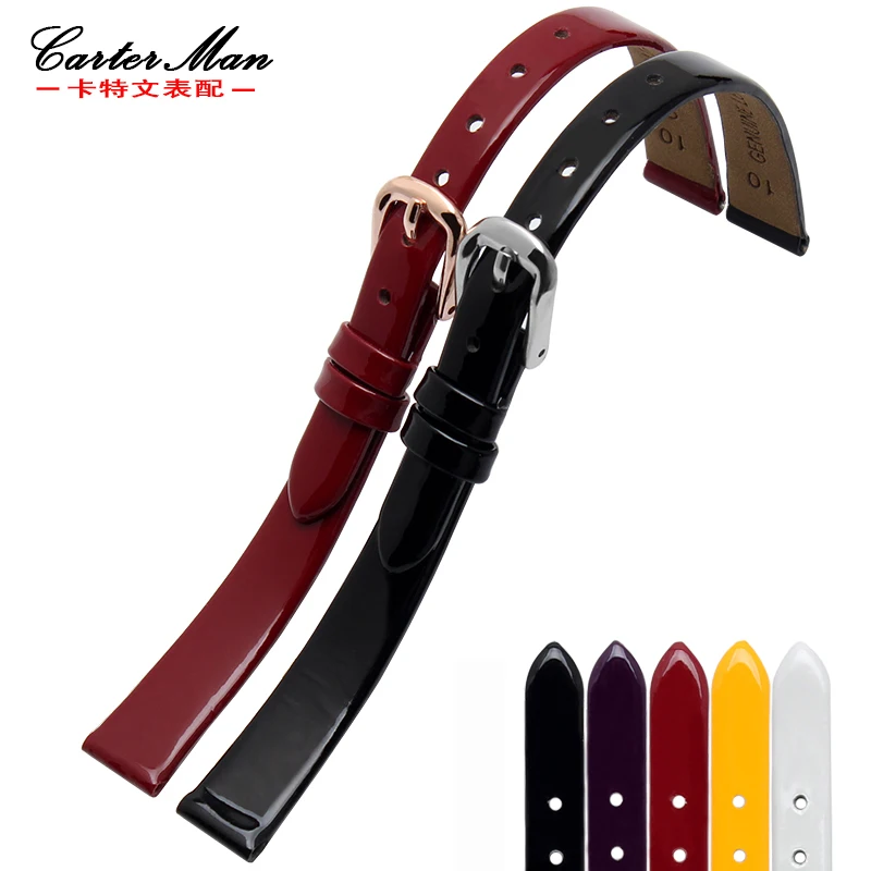 New High quality 6mm 8mm 10mm cowhide small size watchband watch strap for Fossi Women's Bracelet image 2