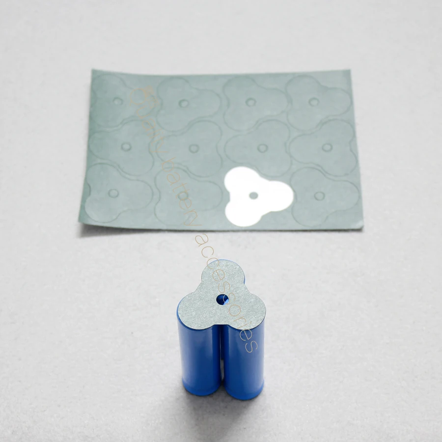 100個3セクション18650リチウム電池パック3絶縁パッド単語形マット三角形plum花大麦紙絶縁マット