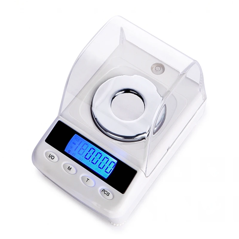 50g 0.001g Digital Jewelry Scales 100g High Precision LCD Milligram Gram Counting Scale Diamond Gem Carat Lab Weight Balance