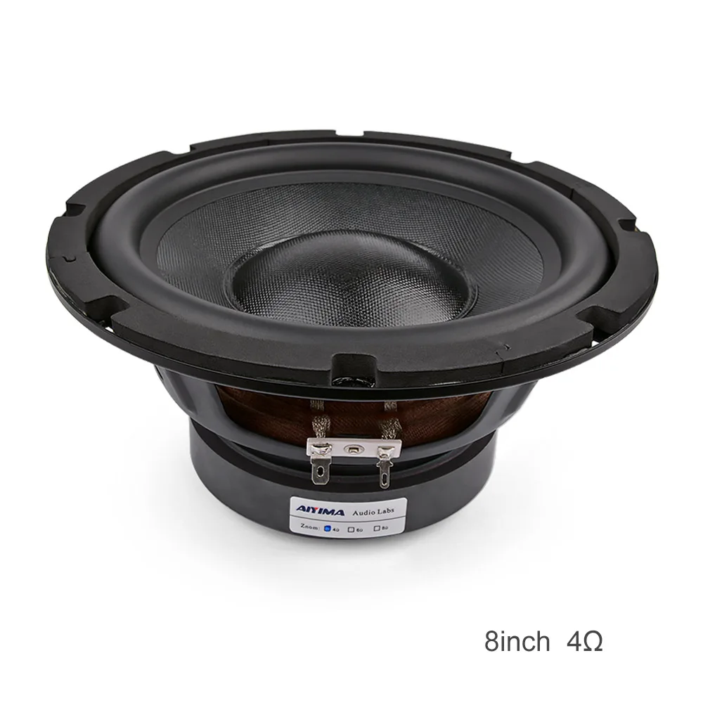 AIYIMA 1 Stück 8 Zoll 150W Subwoofer-Lautsprecher 4 8 Ohm Hifi-Lautsprecher Audio-Sound-Lautsprecher DIY Auto-Modifikation Heim-Audio-Upgrade 3