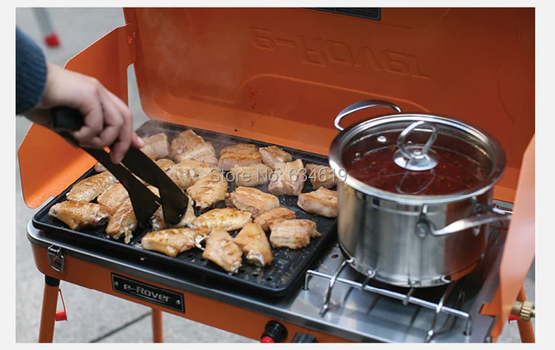 Outdoor Camping Portable Gas Grill, Folding Bbq Machine, Hot Sale Barbecue Gas Type