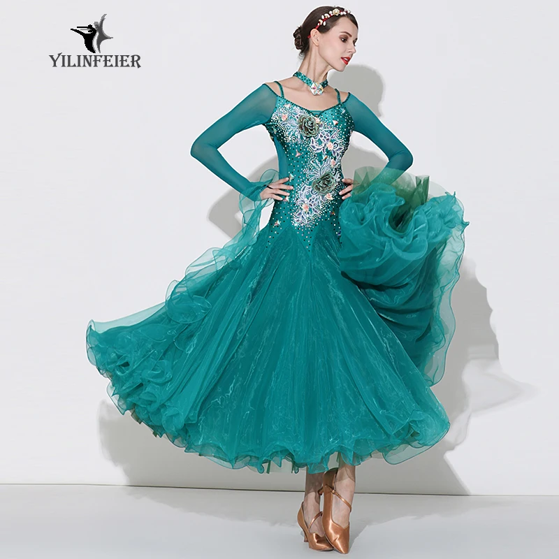 High-grade ballroom waltz dance dress ballroom dance competition dresses standard ballroom dancing clothes tango dress  S7033