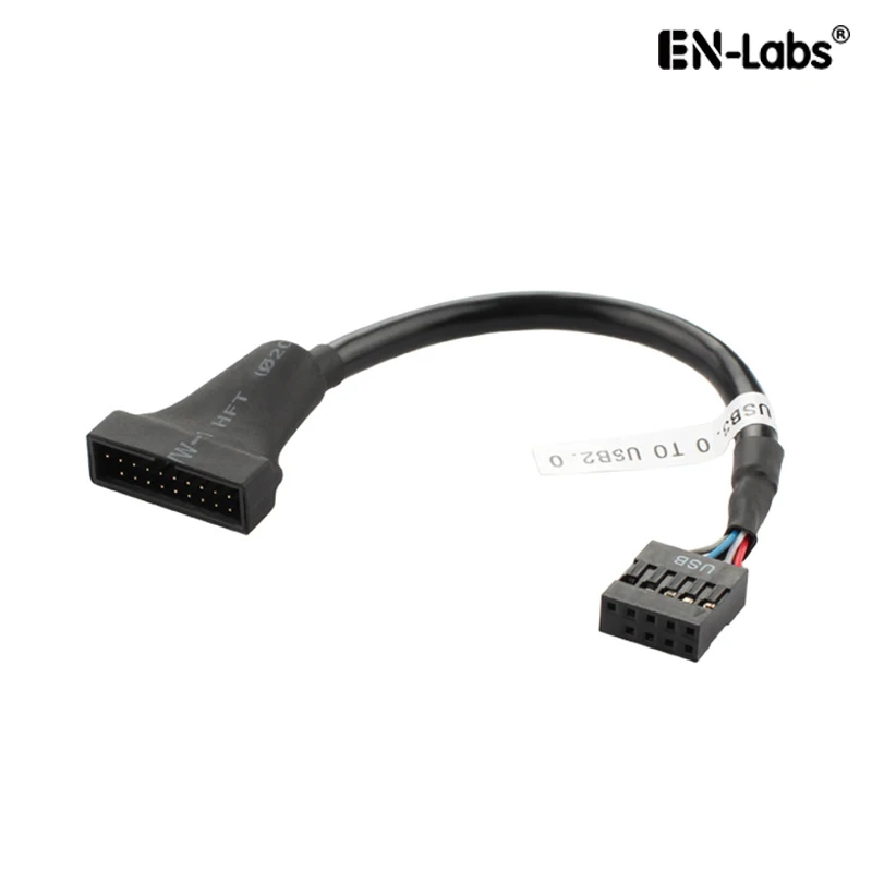 Motherboard Internal USB 2.0 9pin to USB 3.0 20pin Adapter Cable,Mainboard USB 3.0 20 pin Header to USB 2.0 9 pin Bridge Cable