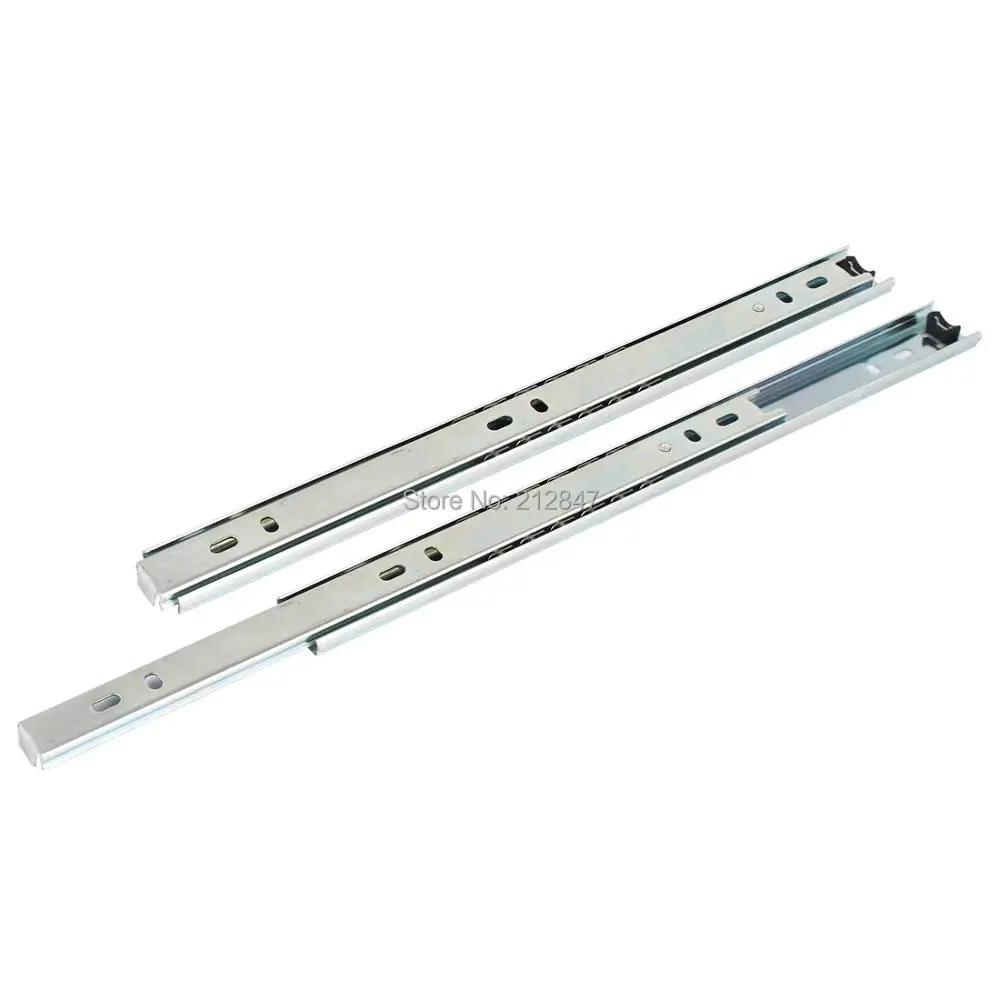 

Ball Bearing 11" 280mm Length Drawer Slide Track Rail Silver Tone 2Pcs