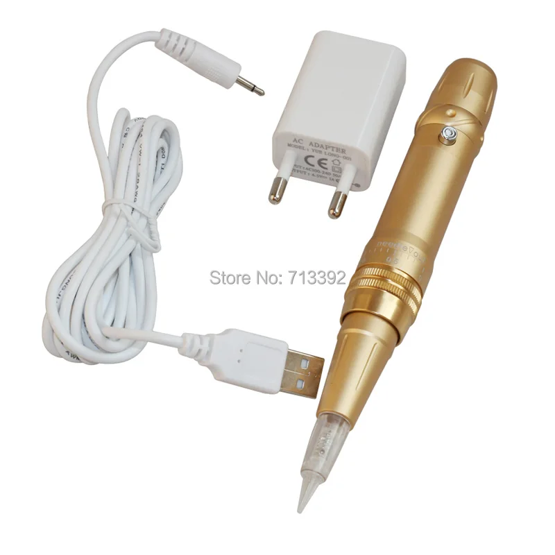 

XIMUKA Gold Tattoo Eyebrow Liner Machine Professional Permanent Makeup Machine Cartridge Needles