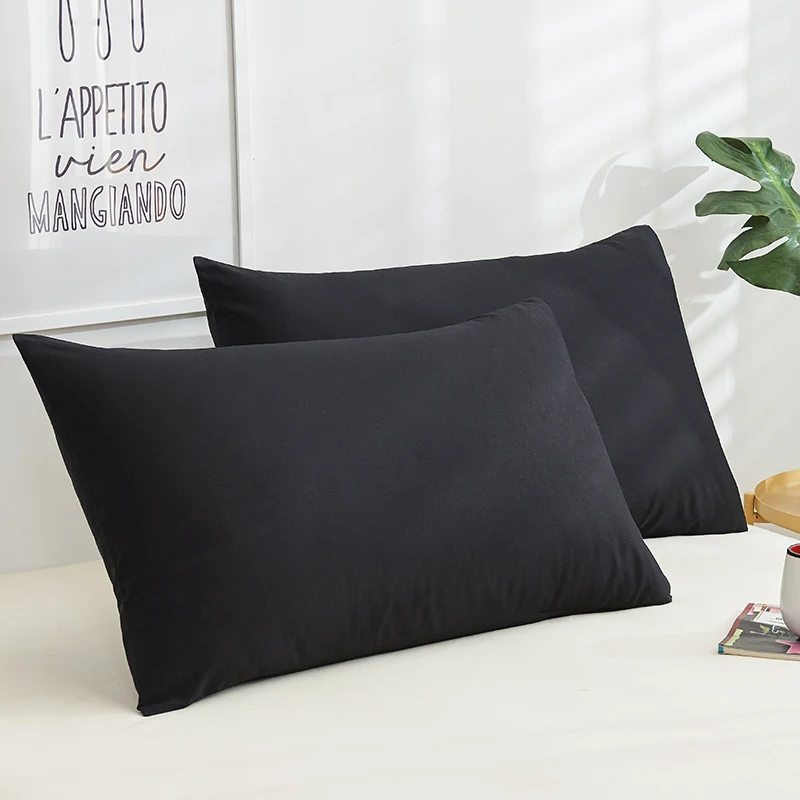 Pure Cotton Pillow Case Soft High-Grade Pillowcase Various Specifications Solid Color Pillow Cover 1Pc