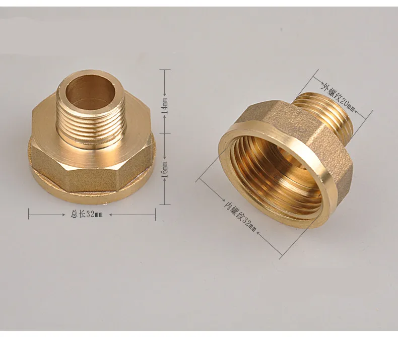 

Brand New High Quali 1" Female -Thread 1/2" male Thread Hex Nipple Threaded Reducer Pipe Fittings