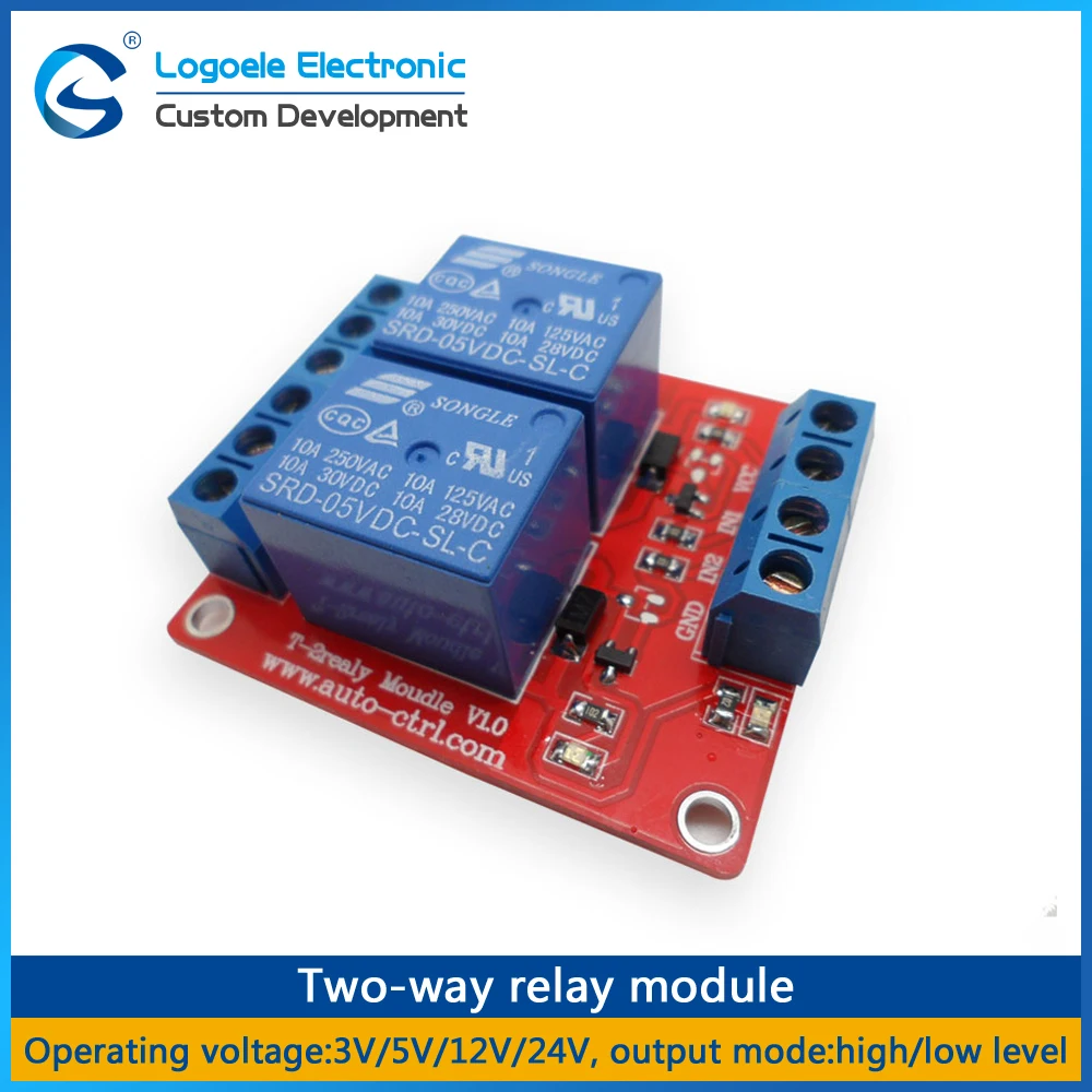 3V 5V 12V 24V Relais Module High Low Level Trigger 2 Channel Way Apparaten Relais Expansie board